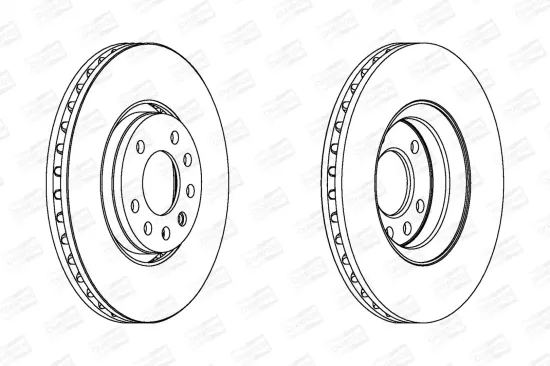 Bremsscheibe Vorderachse CHAMPION 562385CH Bild Bremsscheibe Vorderachse CHAMPION 562385CH