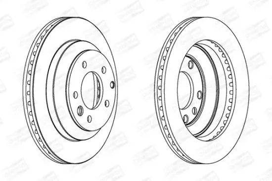 Bremsscheibe Hinterachse CHAMPION 562393CH Bild Bremsscheibe Hinterachse CHAMPION 562393CH