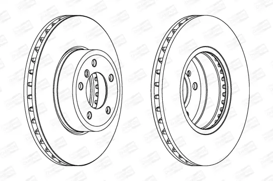 Bremsscheibe Vorderachse CHAMPION 562397CH-1 Bild Bremsscheibe Vorderachse CHAMPION 562397CH-1