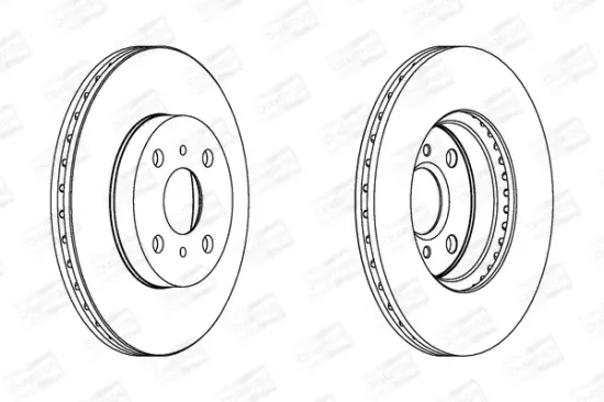 Bremsscheibe Vorderachse CHAMPION 562409CH Bild Bremsscheibe Vorderachse CHAMPION 562409CH