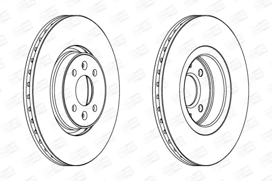 Bremsscheibe Vorderachse CHAMPION 562410CH Bild Bremsscheibe Vorderachse CHAMPION 562410CH