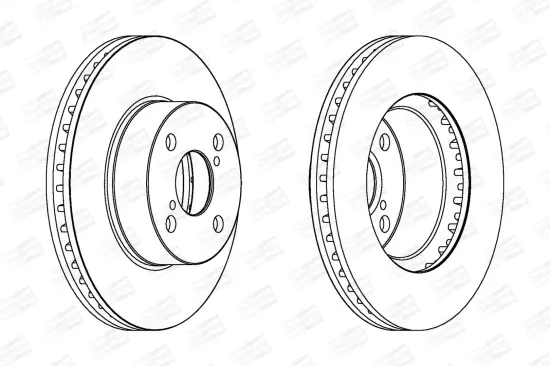 Bremsscheibe Vorderachse CHAMPION 562414CH Bild Bremsscheibe Vorderachse CHAMPION 562414CH