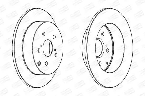 Bremsscheibe Hinterachse CHAMPION 562415CH Bild Bremsscheibe Hinterachse CHAMPION 562415CH