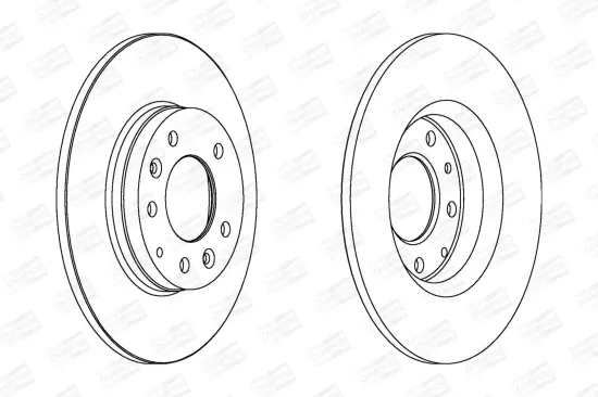 Bremsscheibe Hinterachse CHAMPION 562416CH Bild Bremsscheibe Hinterachse CHAMPION 562416CH