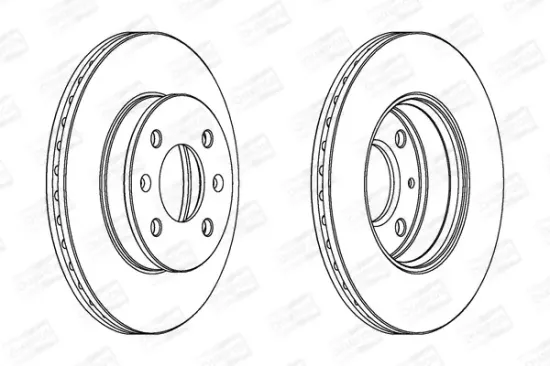 Bremsscheibe Vorderachse CHAMPION 562425CH Bild Bremsscheibe Vorderachse CHAMPION 562425CH