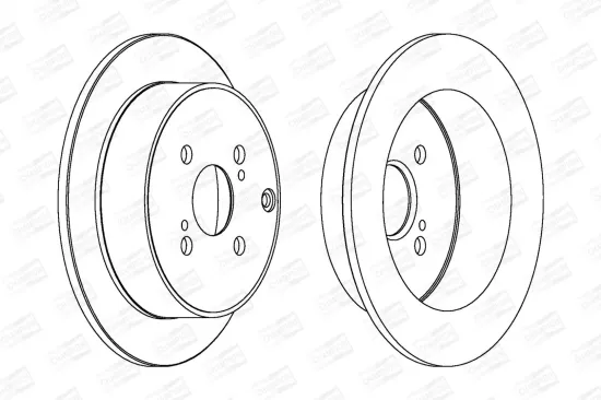 Bremsscheibe Hinterachse CHAMPION 562431CH Bild Bremsscheibe Hinterachse CHAMPION 562431CH