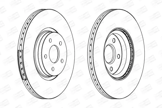 Bremsscheibe Vorderachse CHAMPION 562434CH-1 Bild Bremsscheibe Vorderachse CHAMPION 562434CH-1