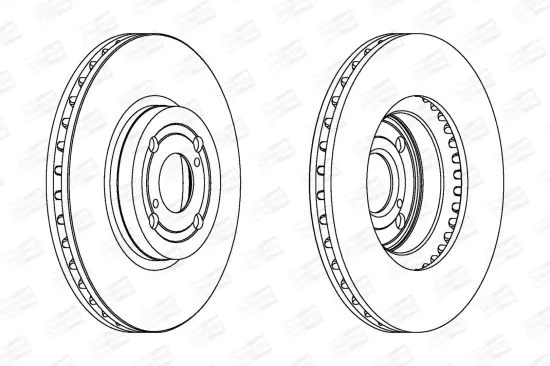 Bremsscheibe Vorderachse CHAMPION 562435CH Bild Bremsscheibe Vorderachse CHAMPION 562435CH