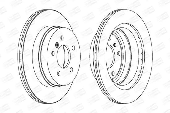 Bremsscheibe Hinterachse CHAMPION 562442CH Bild Bremsscheibe Hinterachse CHAMPION 562442CH