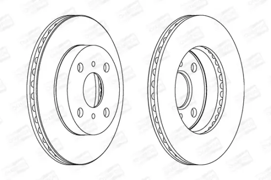 Bremsscheibe Vorderachse CHAMPION 562443CH Bild Bremsscheibe Vorderachse CHAMPION 562443CH
