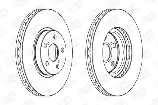 Bremsscheibe Vorderachse CHAMPION 562453CH Bild Bremsscheibe Vorderachse CHAMPION 562453CH