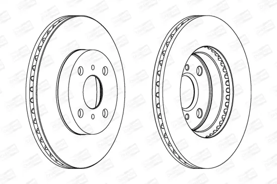 Bremsscheibe Vorderachse CHAMPION 562455CH Bild Bremsscheibe Vorderachse CHAMPION 562455CH