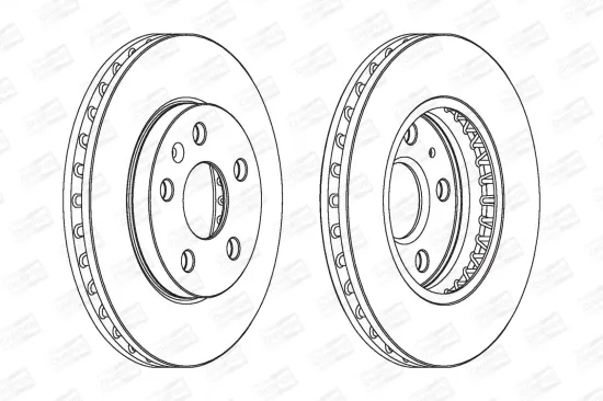 Bremsscheibe Vorderachse CHAMPION 562460CH Bild Bremsscheibe Vorderachse CHAMPION 562460CH