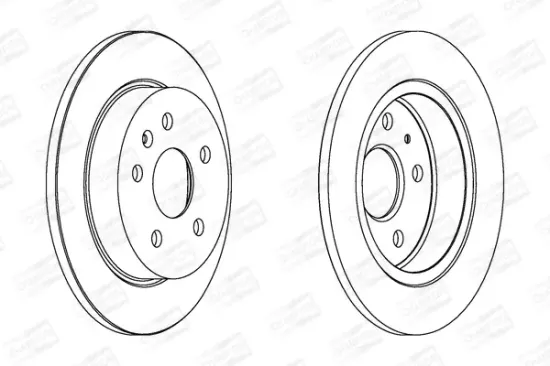 Bremsscheibe Hinterachse CHAMPION 562461CH Bild Bremsscheibe Hinterachse CHAMPION 562461CH