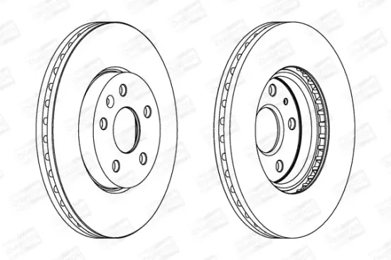 Bremsscheibe Vorderachse CHAMPION 562462CH-1 Bild Bremsscheibe Vorderachse CHAMPION 562462CH-1