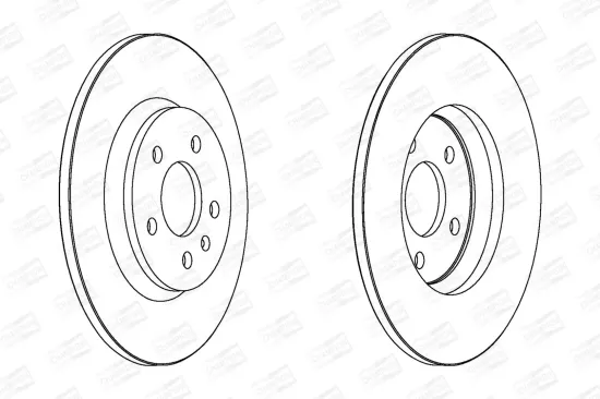 Bremsscheibe Hinterachse CHAMPION 562505CH Bild Bremsscheibe Hinterachse CHAMPION 562505CH