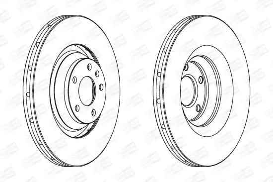 Bremsscheibe Vorderachse CHAMPION 562506CH-1 Bild Bremsscheibe Vorderachse CHAMPION 562506CH-1