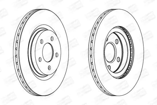 Bremsscheibe Vorderachse CHAMPION 562524CH Bild Bremsscheibe Vorderachse CHAMPION 562524CH