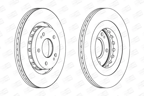 Bremsscheibe Vorderachse CHAMPION 562528CH Bild Bremsscheibe Vorderachse CHAMPION 562528CH