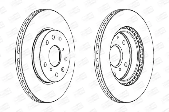 Bremsscheibe Vorderachse CHAMPION 562534CH Bild Bremsscheibe Vorderachse CHAMPION 562534CH