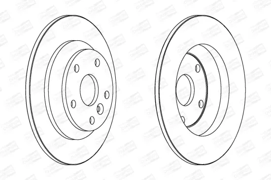 Bremsscheibe Hinterachse CHAMPION 562536CH Bild Bremsscheibe Hinterachse CHAMPION 562536CH
