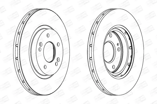 Bremsscheibe Vorderachse CHAMPION 562549CH Bild Bremsscheibe Vorderachse CHAMPION 562549CH
