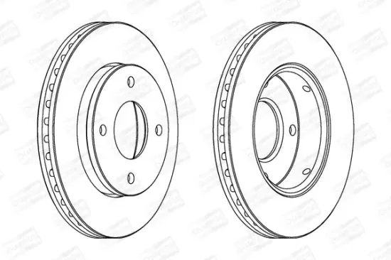 Bremsscheibe Vorderachse CHAMPION 562575CH Bild Bremsscheibe Vorderachse CHAMPION 562575CH