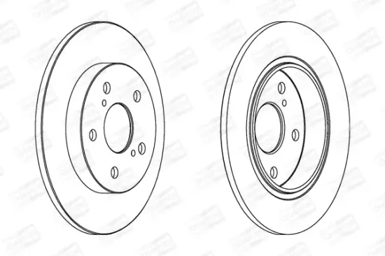 Bremsscheibe Hinterachse CHAMPION 562599CH Bild Bremsscheibe Hinterachse CHAMPION 562599CH