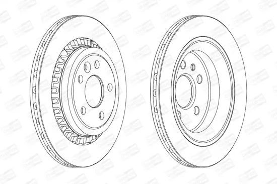 Bremsscheibe Hinterachse CHAMPION 562605CH Bild Bremsscheibe Hinterachse CHAMPION 562605CH