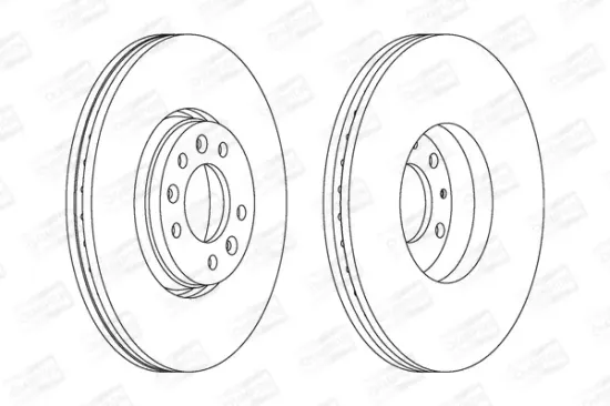 Bremsscheibe Vorderachse CHAMPION 562622CH Bild Bremsscheibe Vorderachse CHAMPION 562622CH