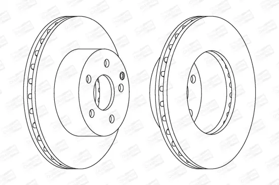 Bremsscheibe Vorderachse CHAMPION 562623CH Bild Bremsscheibe Vorderachse CHAMPION 562623CH