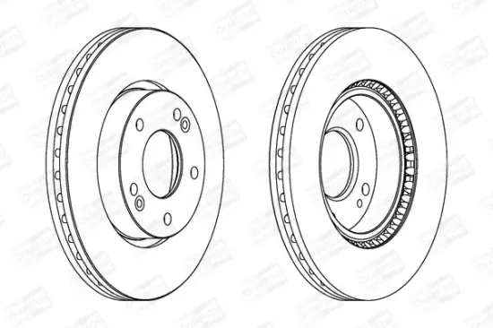 Bremsscheibe Vorderachse CHAMPION 562625CH Bild Bremsscheibe Vorderachse CHAMPION 562625CH