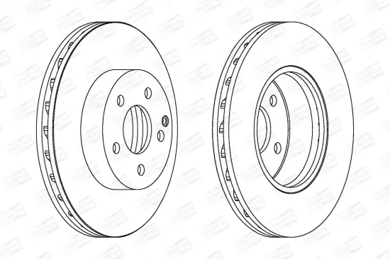 Bremsscheibe Vorderachse CHAMPION 562627CH Bild Bremsscheibe Vorderachse CHAMPION 562627CH