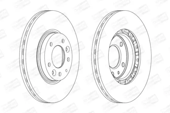 Bremsscheibe Vorderachse CHAMPION 562633CH Bild Bremsscheibe Vorderachse CHAMPION 562633CH