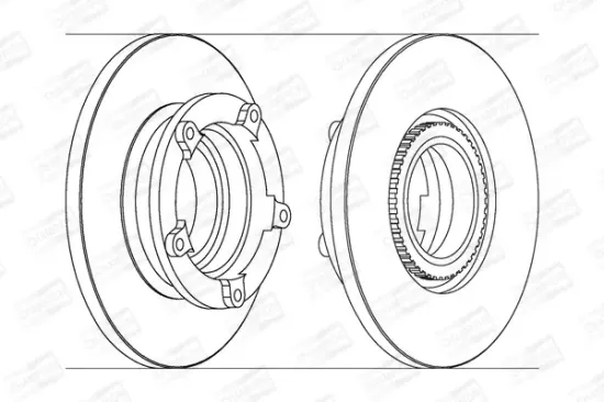 Bremsscheibe CHAMPION 562638CH-1 Bild Bremsscheibe CHAMPION 562638CH-1