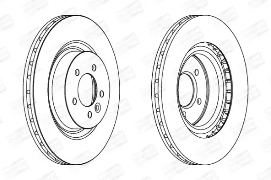 Bremsscheibe Vorderachse CHAMPION 562654CH-1 Bild Bremsscheibe Vorderachse CHAMPION 562654CH-1