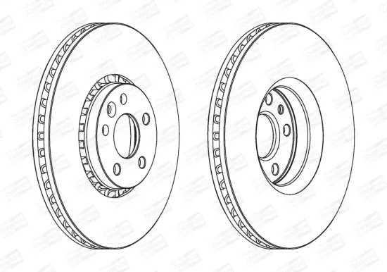 Bremsscheibe Vorderachse CHAMPION 562672CH-1 Bild Bremsscheibe Vorderachse CHAMPION 562672CH-1