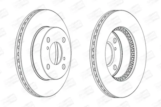 Bremsscheibe Vorderachse CHAMPION 562674CH Bild Bremsscheibe Vorderachse CHAMPION 562674CH