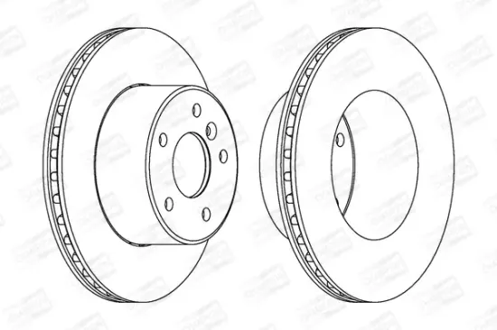 Bremsscheibe Vorderachse CHAMPION 562685CH-1 Bild Bremsscheibe Vorderachse CHAMPION 562685CH-1