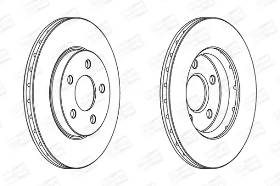 Bremsscheibe Vorderachse CHAMPION 562709CH Bild Bremsscheibe Vorderachse CHAMPION 562709CH