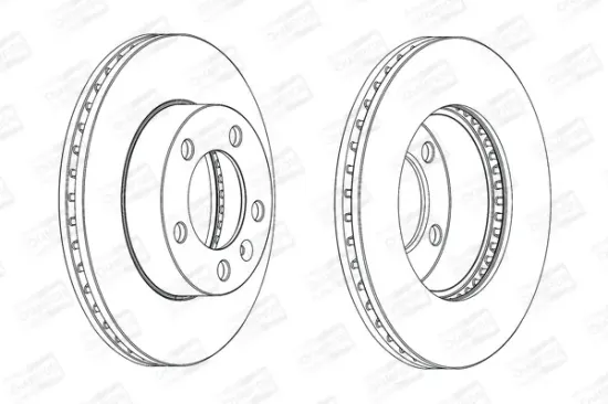Bremsscheibe Vorderachse CHAMPION 562713CH-1 Bild Bremsscheibe Vorderachse CHAMPION 562713CH-1