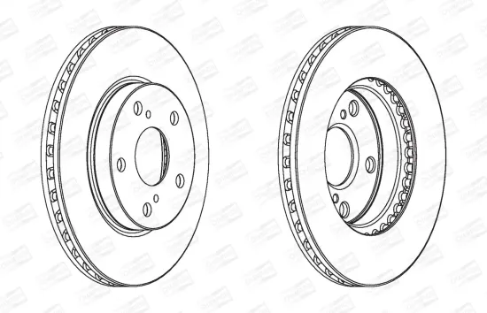 Bremsscheibe Vorderachse CHAMPION 562736CH Bild Bremsscheibe Vorderachse CHAMPION 562736CH