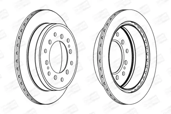 Bremsscheibe Hinterachse CHAMPION 562738CH Bild Bremsscheibe Hinterachse CHAMPION 562738CH