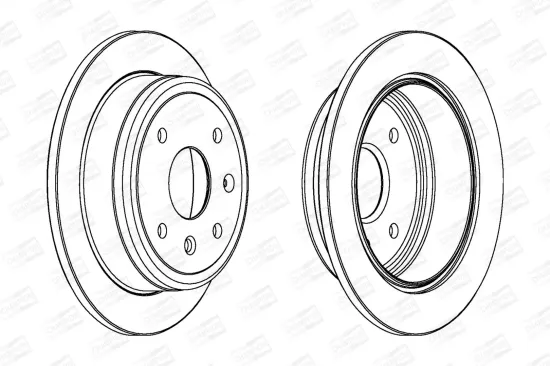 Bremsscheibe Hinterachse CHAMPION 562740CH Bild Bremsscheibe Hinterachse CHAMPION 562740CH