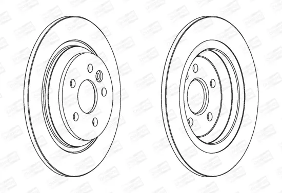 Bremsscheibe Hinterachse CHAMPION 562741CH Bild Bremsscheibe Hinterachse CHAMPION 562741CH