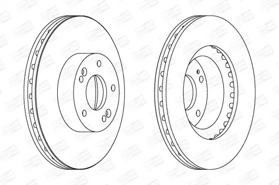 Bremsscheibe CHAMPION 562755CH Bild Bremsscheibe CHAMPION 562755CH