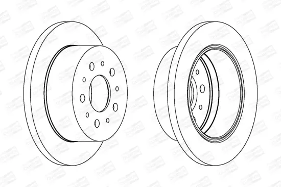 Bremsscheibe Hinterachse CHAMPION 562757CH Bild Bremsscheibe Hinterachse CHAMPION 562757CH