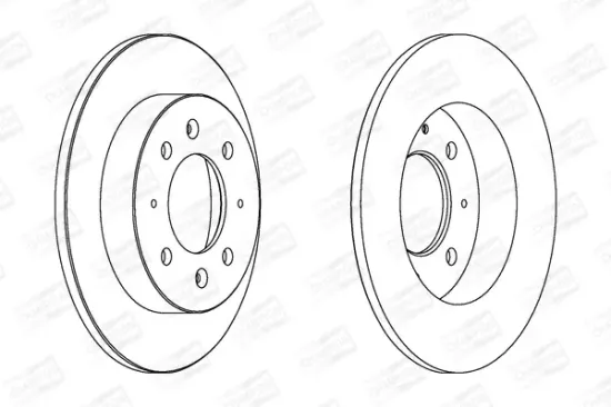 Bremsscheibe Hinterachse CHAMPION 562788CH Bild Bremsscheibe Hinterachse CHAMPION 562788CH