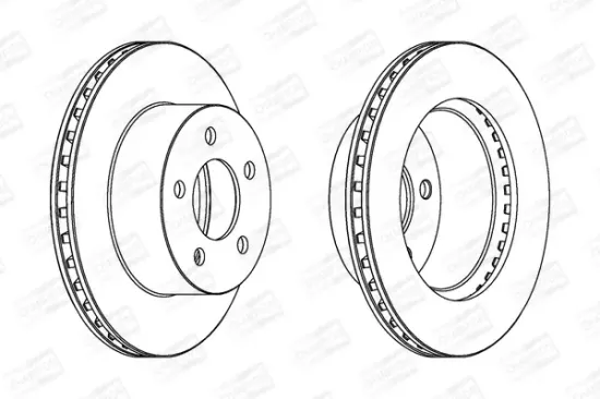 Bremsscheibe Vorderachse CHAMPION 562802CH Bild Bremsscheibe Vorderachse CHAMPION 562802CH