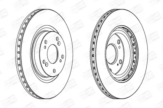Bremsscheibe Vorderachse CHAMPION 562807CH Bild Bremsscheibe Vorderachse CHAMPION 562807CH